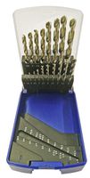 Spiralbohrersatz TIVOLY RECTIF 19 tlg 1.0-10.0mm x 0.5mm, HSS geschliffen 118° Spitze - Bohren