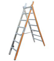 HB Bock-und Schiebeleiter konisch, 2 tlg Typ 136, 2x6 Sprossen, L=1.91/2.75m - Garten