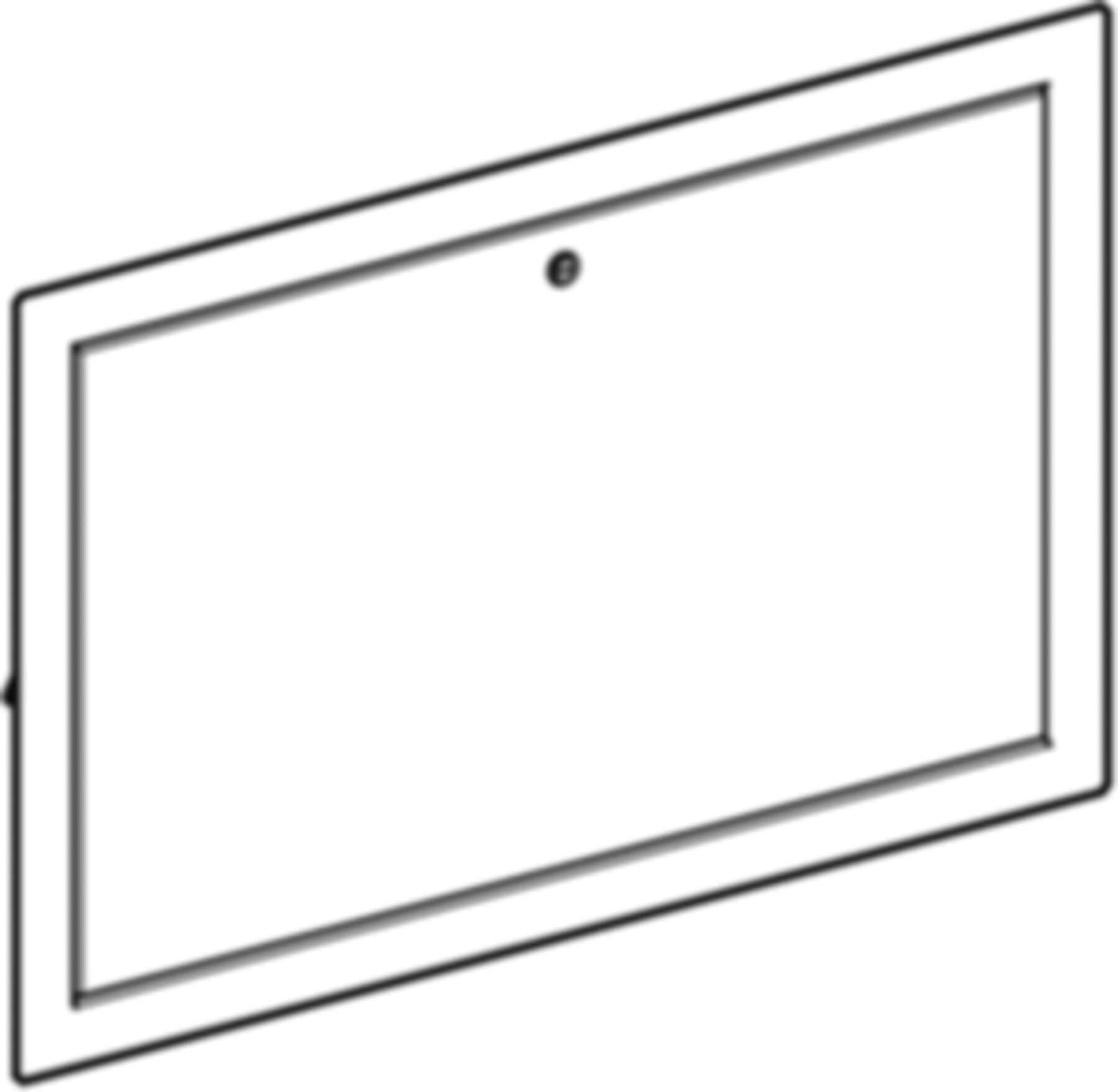 Türe zu Verteilerschrank 650.420.IH.2 B 600 mm H 498 mm RAL 9016 - Geberit-Push Fit-Formstücke