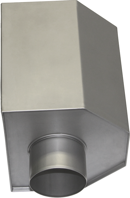 Fassadenkasten klein 240/100 mm eckig 180/180 - MattpluS Spenglereihalbfabrikate