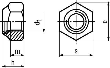 Sich-Mu niedr Form St 10 vzb BN6866 DIN985 M10 - Bossard Schrauben