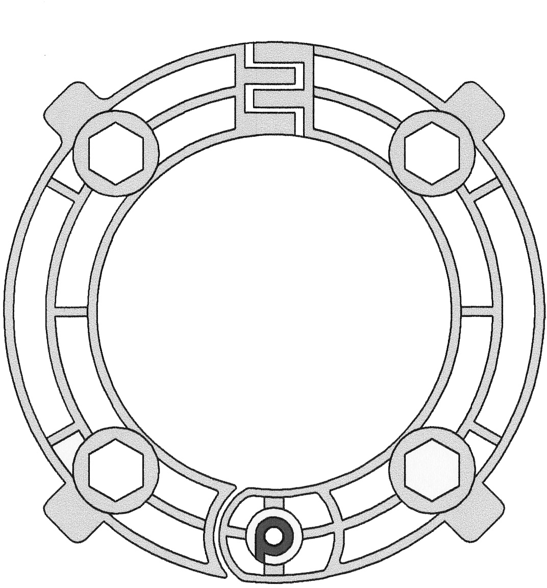 Dichteinsatz DN 100 aufklappbar Nr. 1015 für Rohr 63mm
