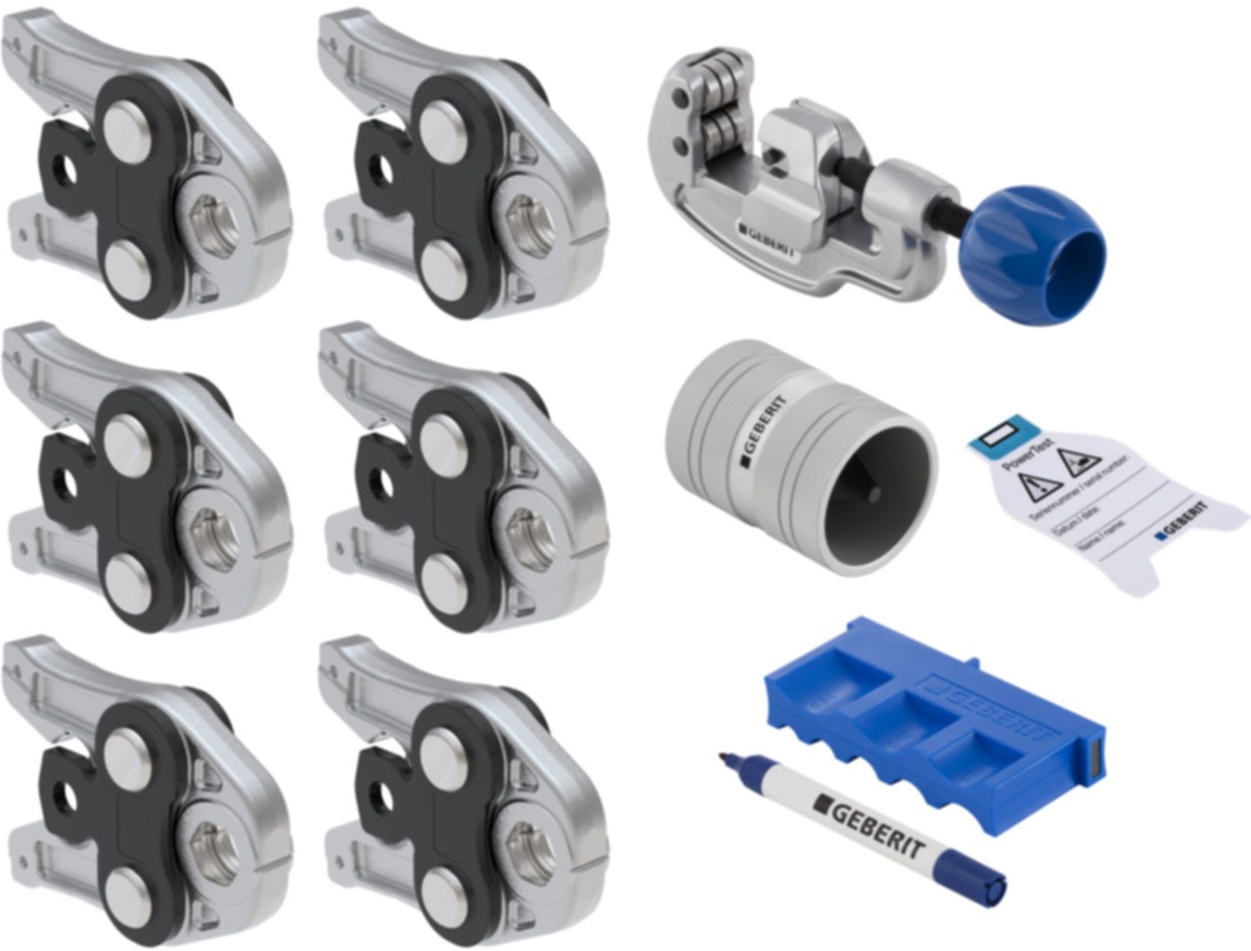 Mapress Pressbackenset (2) 15/18/22/28/35 Servicefrei, ohne Koffer 690.232.00.1 - Mapress-Werkzeuge und Zubehör