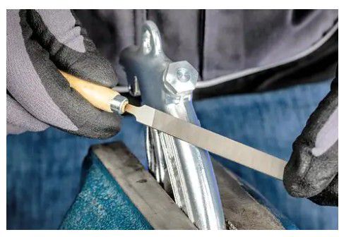 Schlüsselfeilen-Set, mit Holzheft 265 B, L= 100mm, Hieb 2 (Halbschlicht) - Feilen, Bürsten