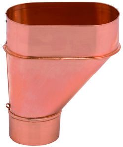 Rohrsammeltrichter exz. 100 mm 217 - Kupfer Spenglereihalbfabrikate