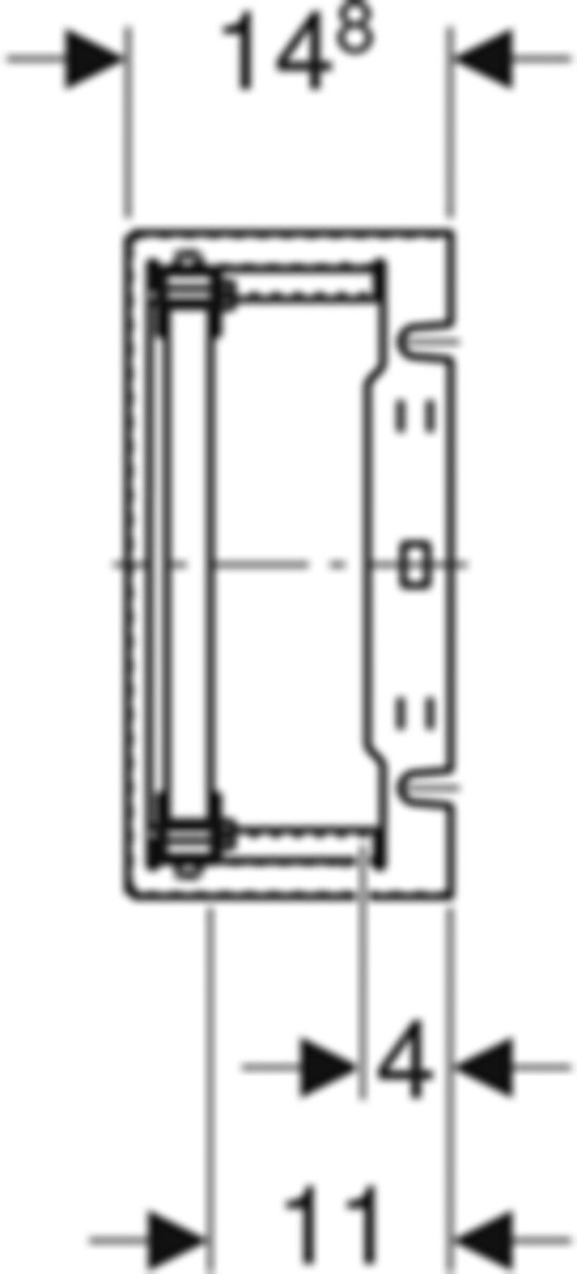 Unterputz Montageplatte universell 30.5 x 41.7 x 14.8cm 461.173.00.1 - Geberit-GIS