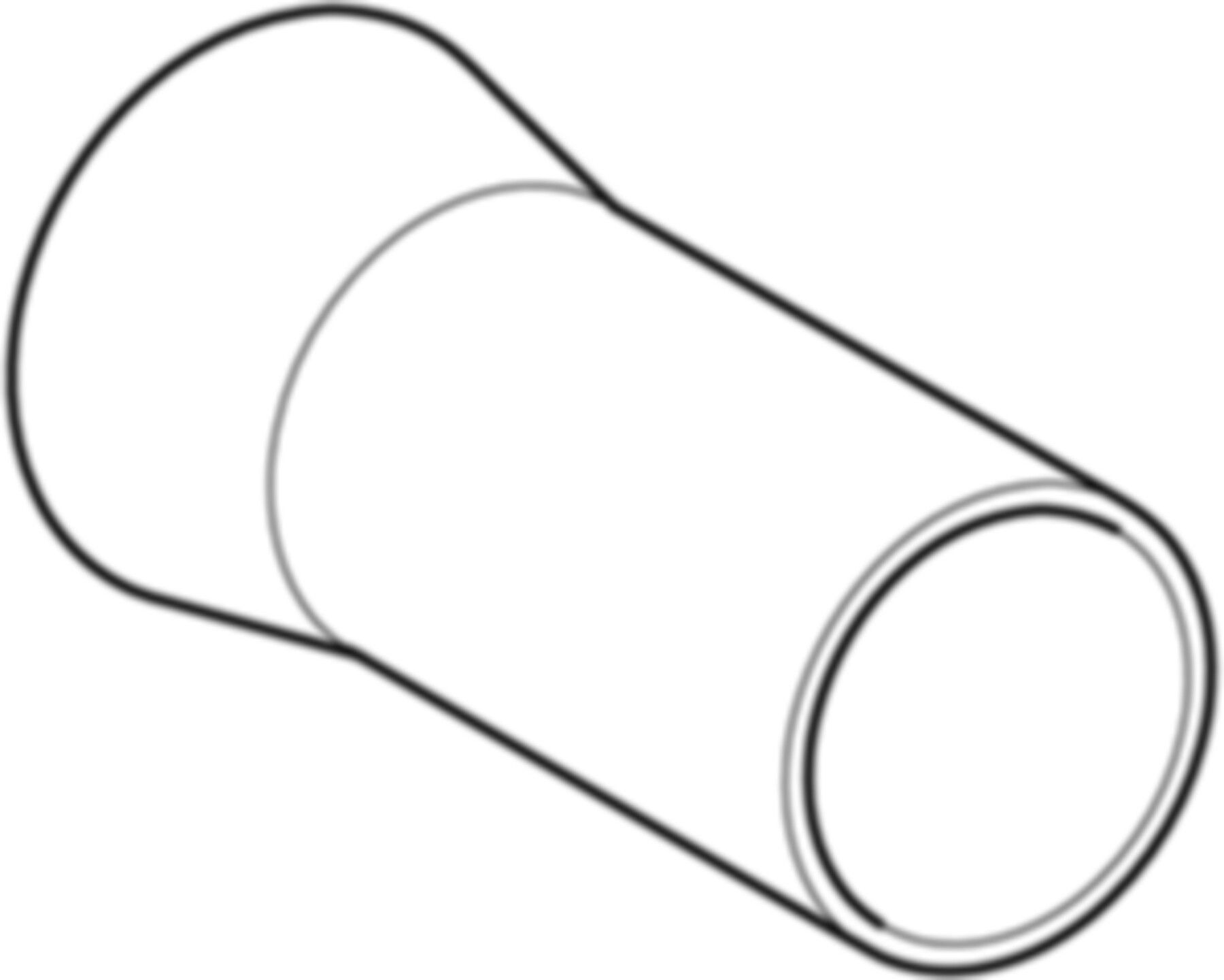 Übergang 1.4404 76.1mm - 76.1mm 32419 mit Anschweiss- und Einschubende - Mapress-Sanitär-Supersize-Formstücke