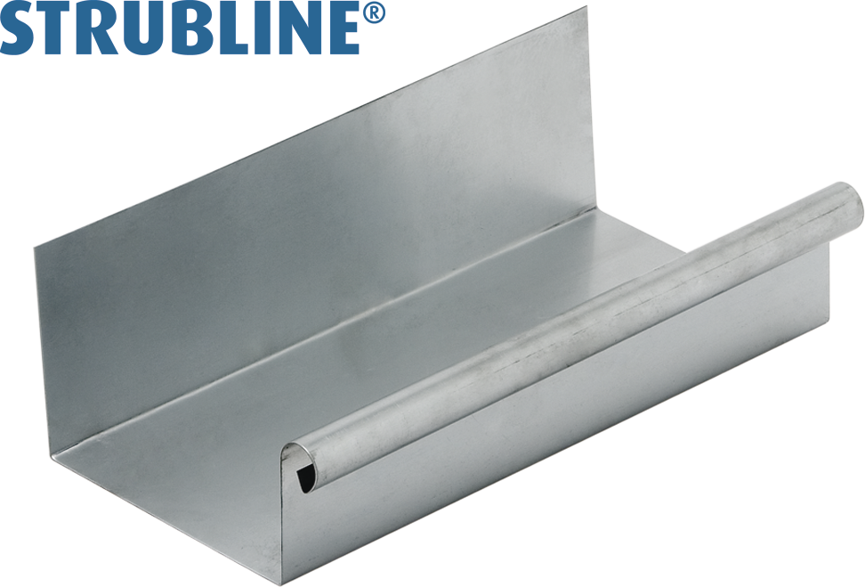 Dachrinnen 0.70 eckig a 6 M 250 mm 105 "Strubline" - Zink Spenglereihalbfabrikate