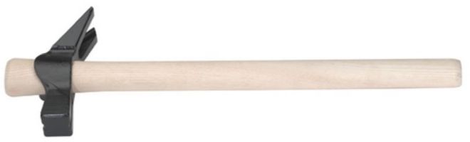 Schalhammer, m. Nagelzieher- und Stecker 500g, L= 400mm, m. Eschenstiel - Bauwerkzeuge