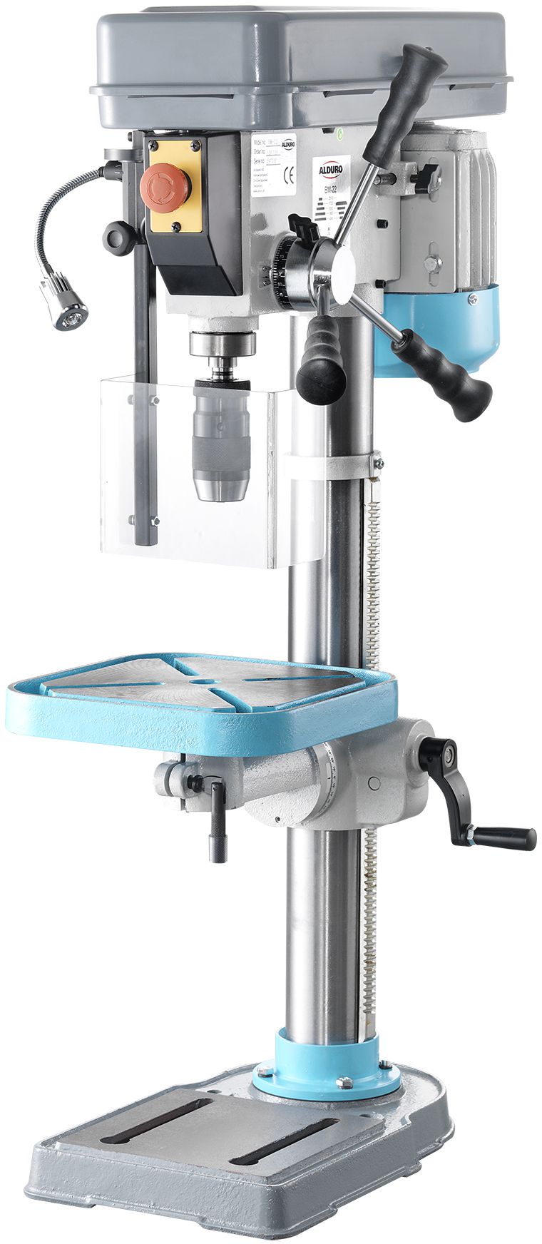 ALDURO Tischbohrmaschine, BM-22 230V, 0.37kW, MK2, 5-tourig, 27022.01.000 - Bohren