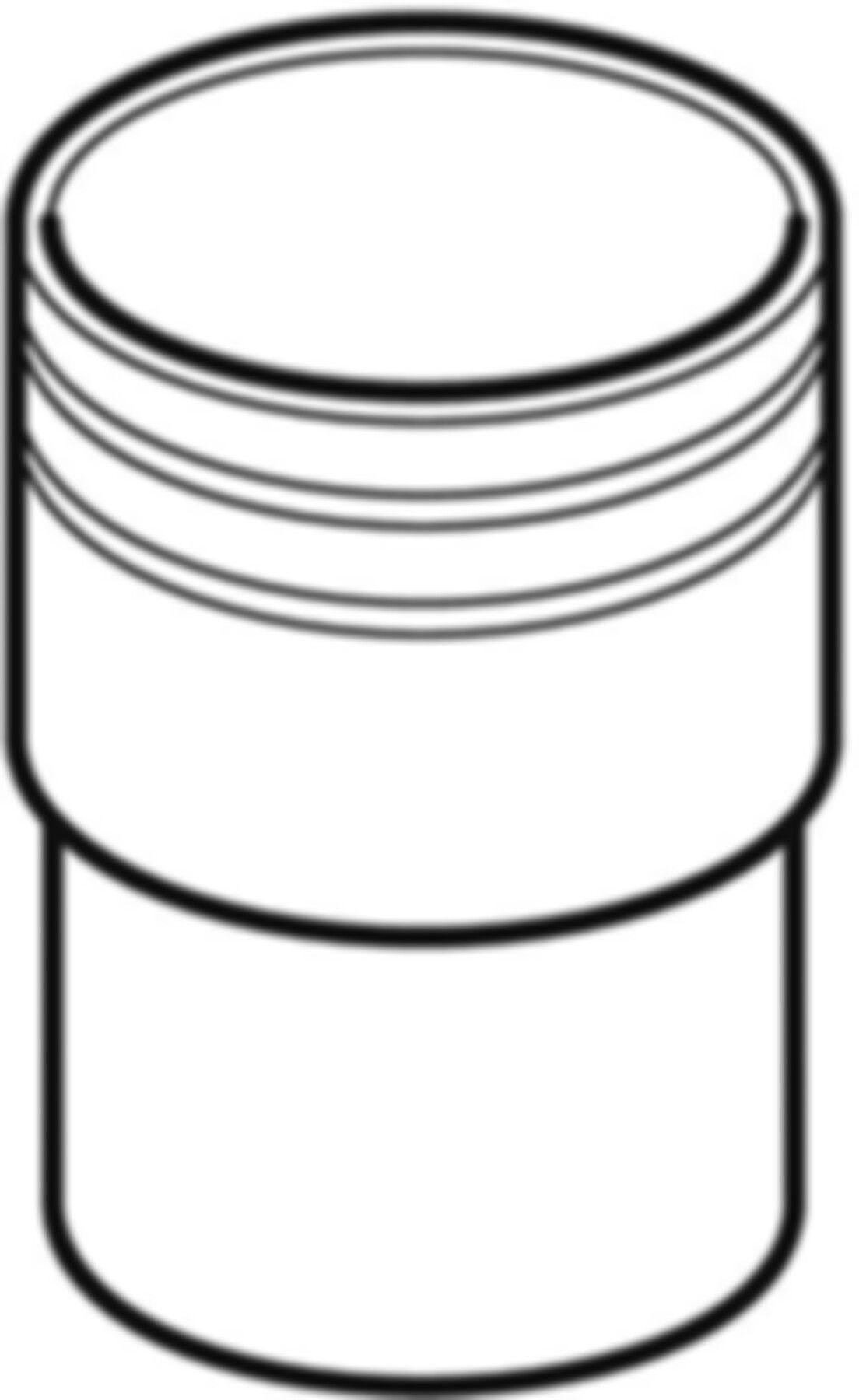 Übergangsstutzen auf Steinzeug d 250/250 371.739.16.1 - Geberit-PE-Formstücke