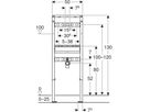 Waschtisch-Element für Aufputz-Wandarmatur 130 cm 111.497.00.2 - Geberit-Duofix