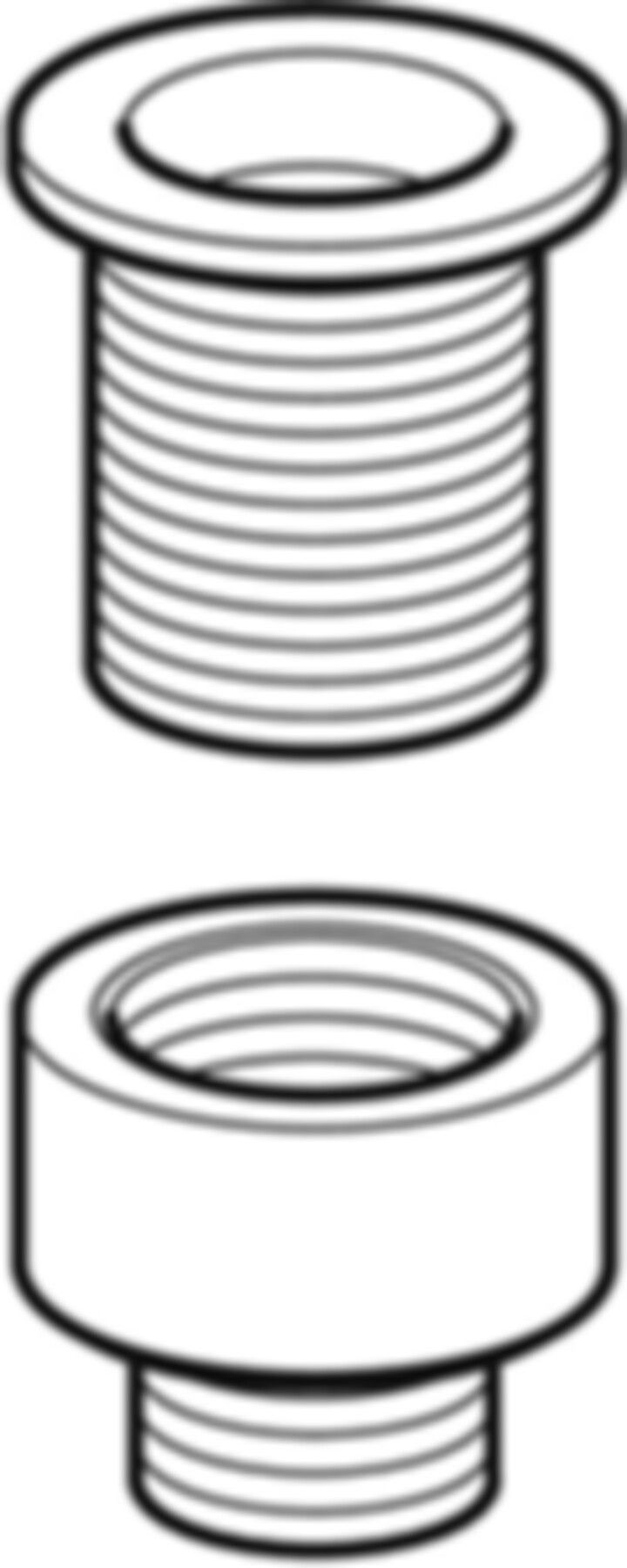 Ablaufventil mit Rundgewinde d 60mm - 1/8" 352.329.08.1 - Geberit-Sifon + Apparateanschlüsse