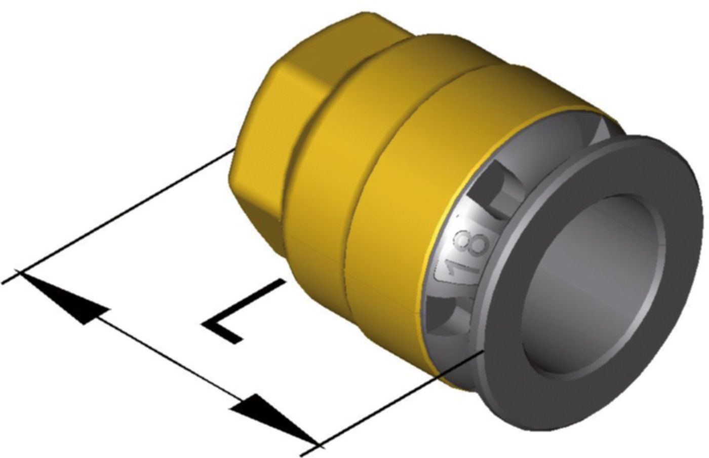 Schnellverschlusskappe d 14 mm L 30 9831.14 - SudoFIT-Formstücke