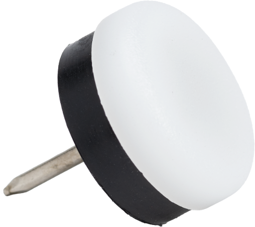 HSI Möbelgleiter Kunststoff D=30mm, mit Nagel - Diverse Möbelbeschläge und Zubehör