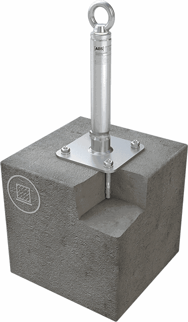 Anschlagpunkt mit Grundplatte Überstand=500 LX-B-500 ABS-Lock X-B - ABS Absturzsicherung