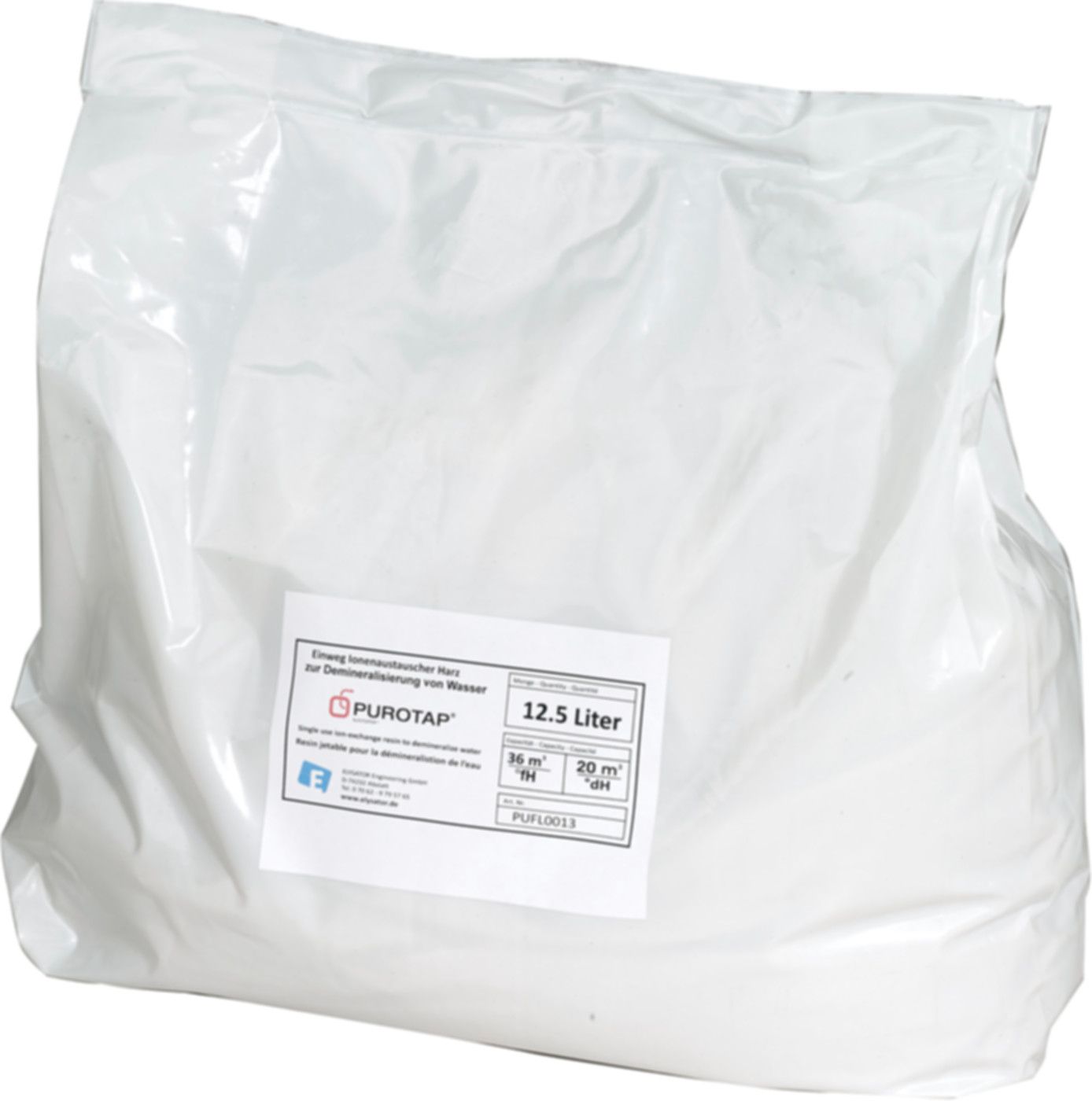 Mischbettharz Highpower Kapazität 70 m3/°fH  25 l      100868 - Elysator Heizungswasseraufbereitung