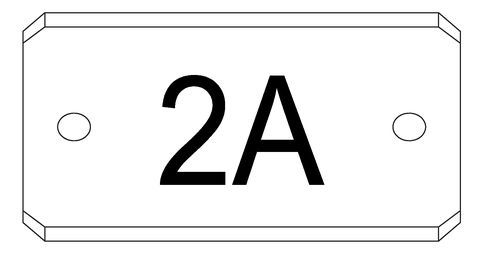 Auflageblech S235JR 2 Loch aussen mitte