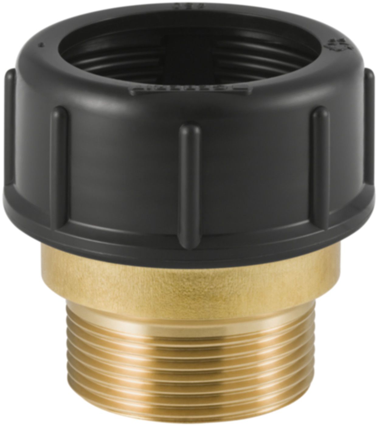 Stutzen mit Verschraubung und MS-Nippel d 56mm - 2" 359.311.00.1 - Geberit-PE-Formstücke