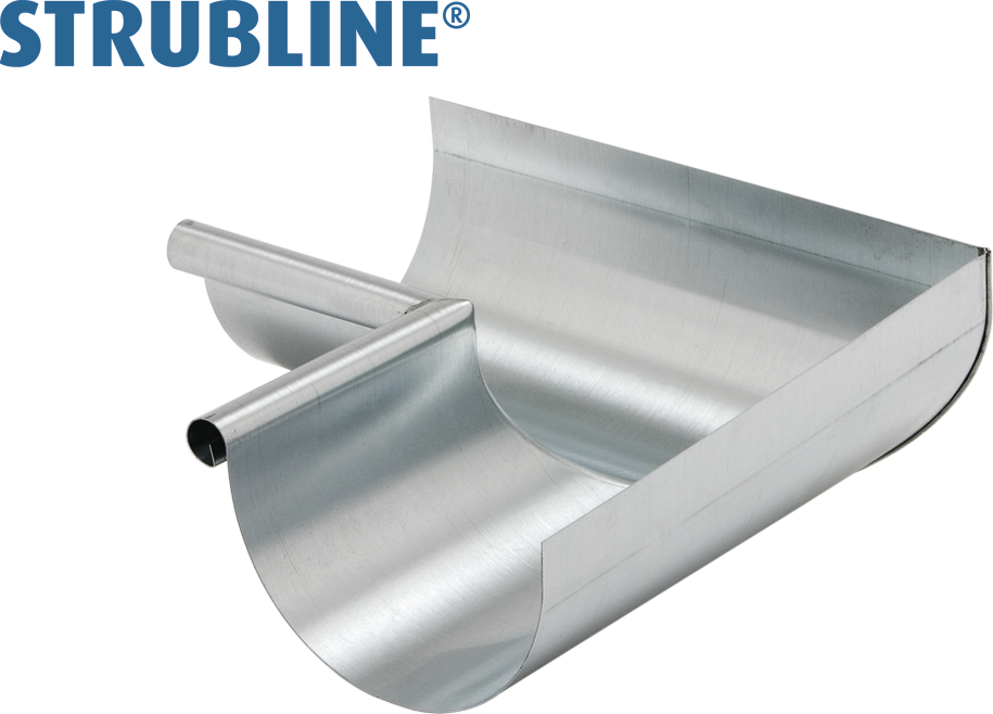 Rinnenwinkel innere 330 mm 141 gefalzt/gelötet "Strubline" - Zink Spenglereihalbfabrikate