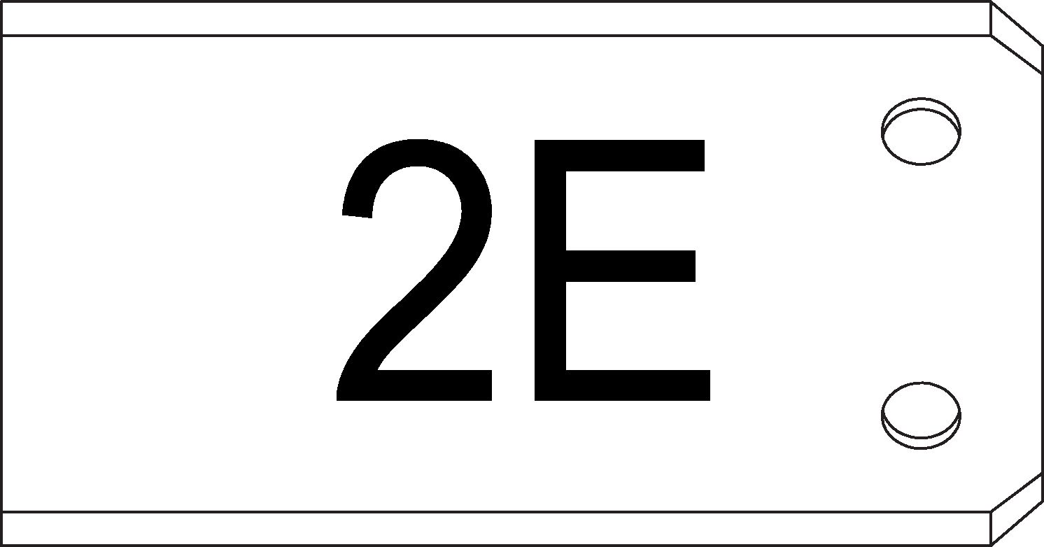 Auflageblech schmale Ausführung 2E Ø 42.4mm L 100 mm geschliffen 1.4301 - INOXTECH-Handlauf-/Geländer-System