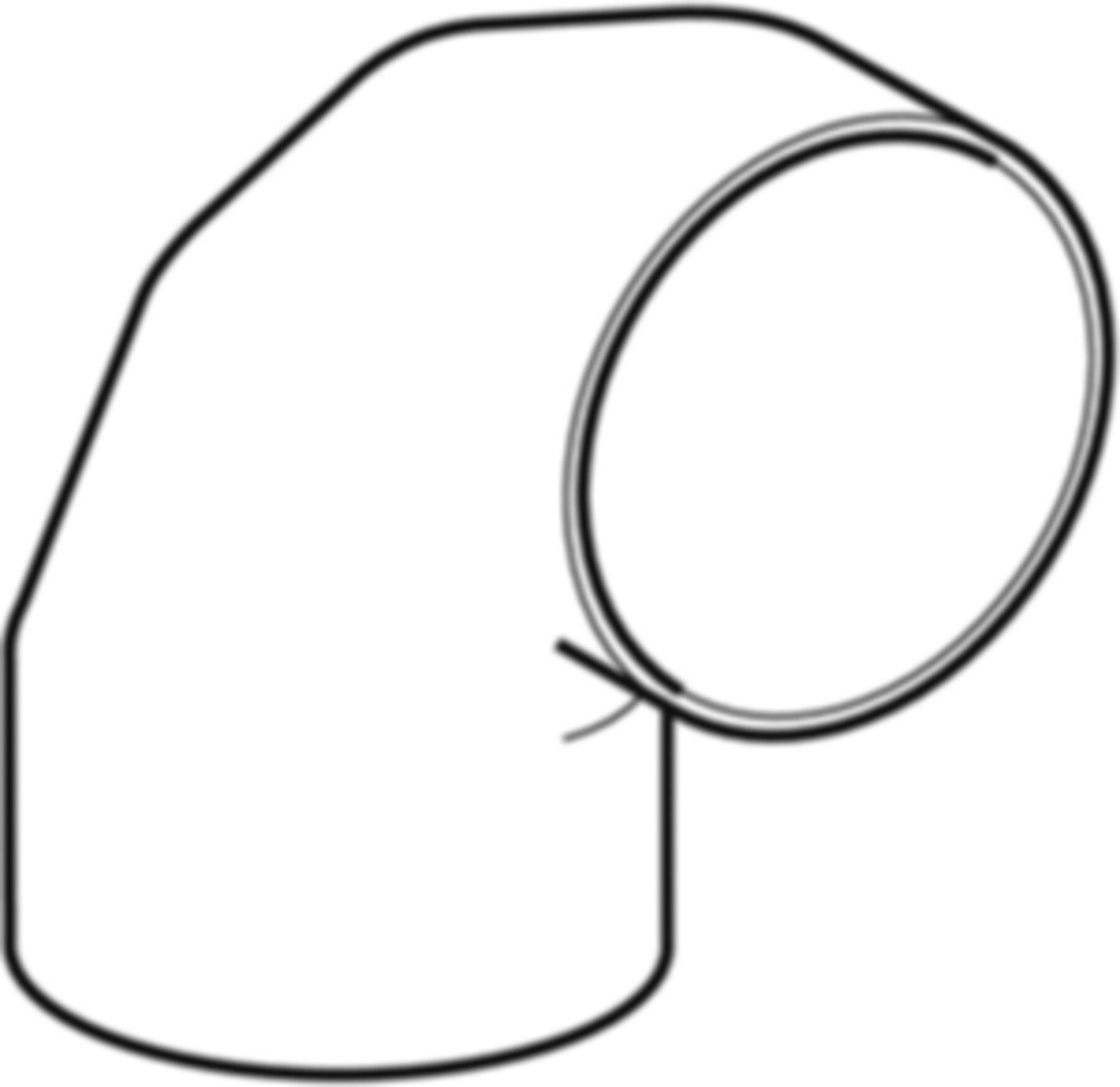 Segmentbogen 90° d 315mm 372.055.16.1 - Geberit-PE-Formstücke