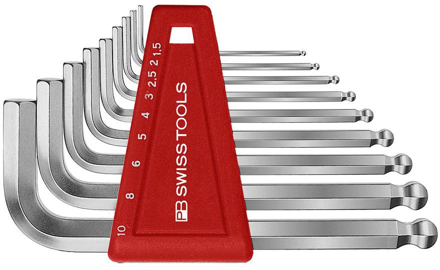 PB Kugelkopf-Stiftschlüssel-Satz PB 212 H-10, 9-tlg., 1.5 - 10 mm - Schraubenzieher