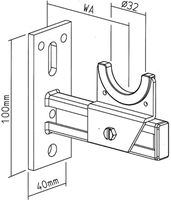 Radiatorenwandträger SK KONSOLEN 105/32