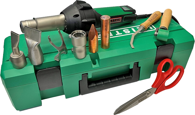LEISTER Spengler Set 1600 W , 45-620° C , Swiss Made - Spenglerwerkzeuge