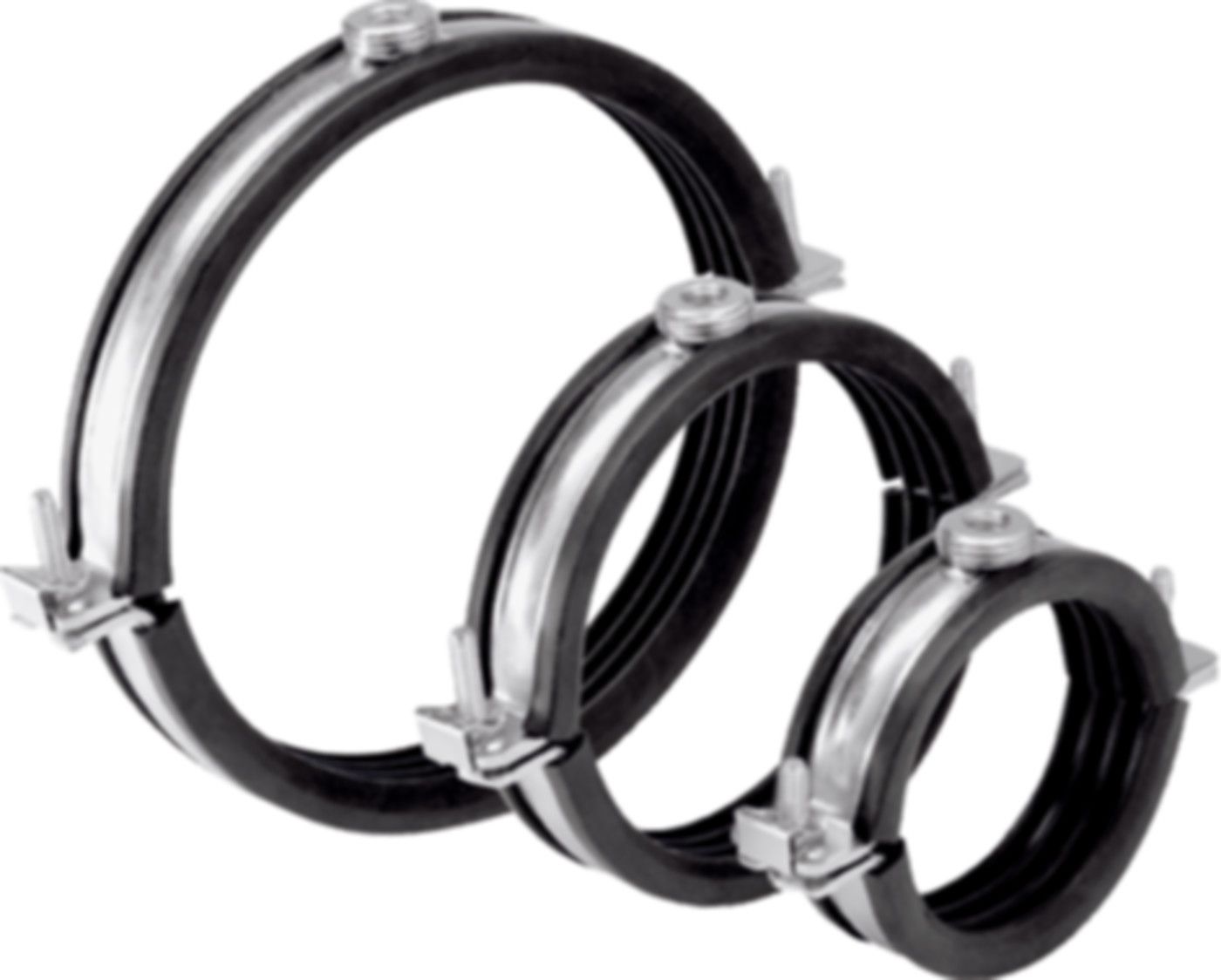 BSA-Combi mit Gummi, ohne Muffe 1/2"/M10 62 - 64 mm 51920 - Flamco-Rohrschellen