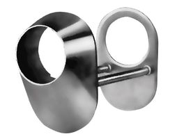 Sicherheitsrosette RZO CNS 6mm oval, B 32/6 CNS - Vorhängeschloss, Sicherheitsbeschläge