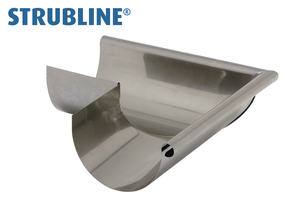 Rinnenwinkel äussere 400 mm 140 gefalzt/gelötet "Strubline" - Cr-Ni Spenglereihalbfabrikate