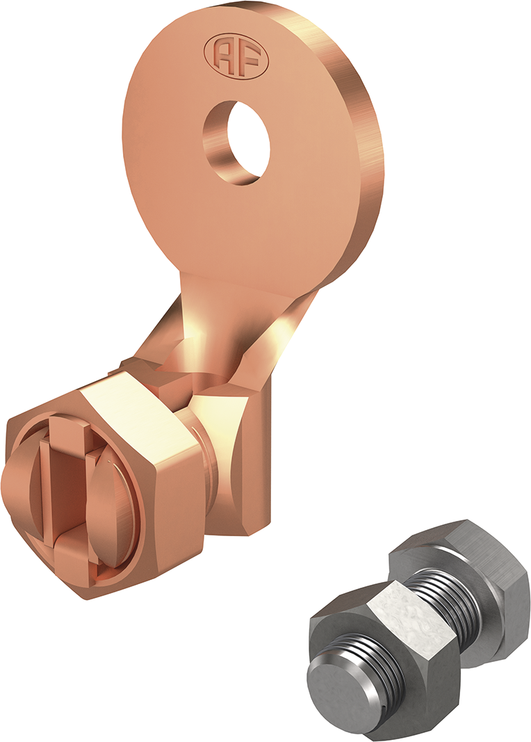 Drahtschuh m/Schr.inox M10x20 Kupfer 8 AF 275.031.555 / AV 4 - AF Blitzschutzprogramm