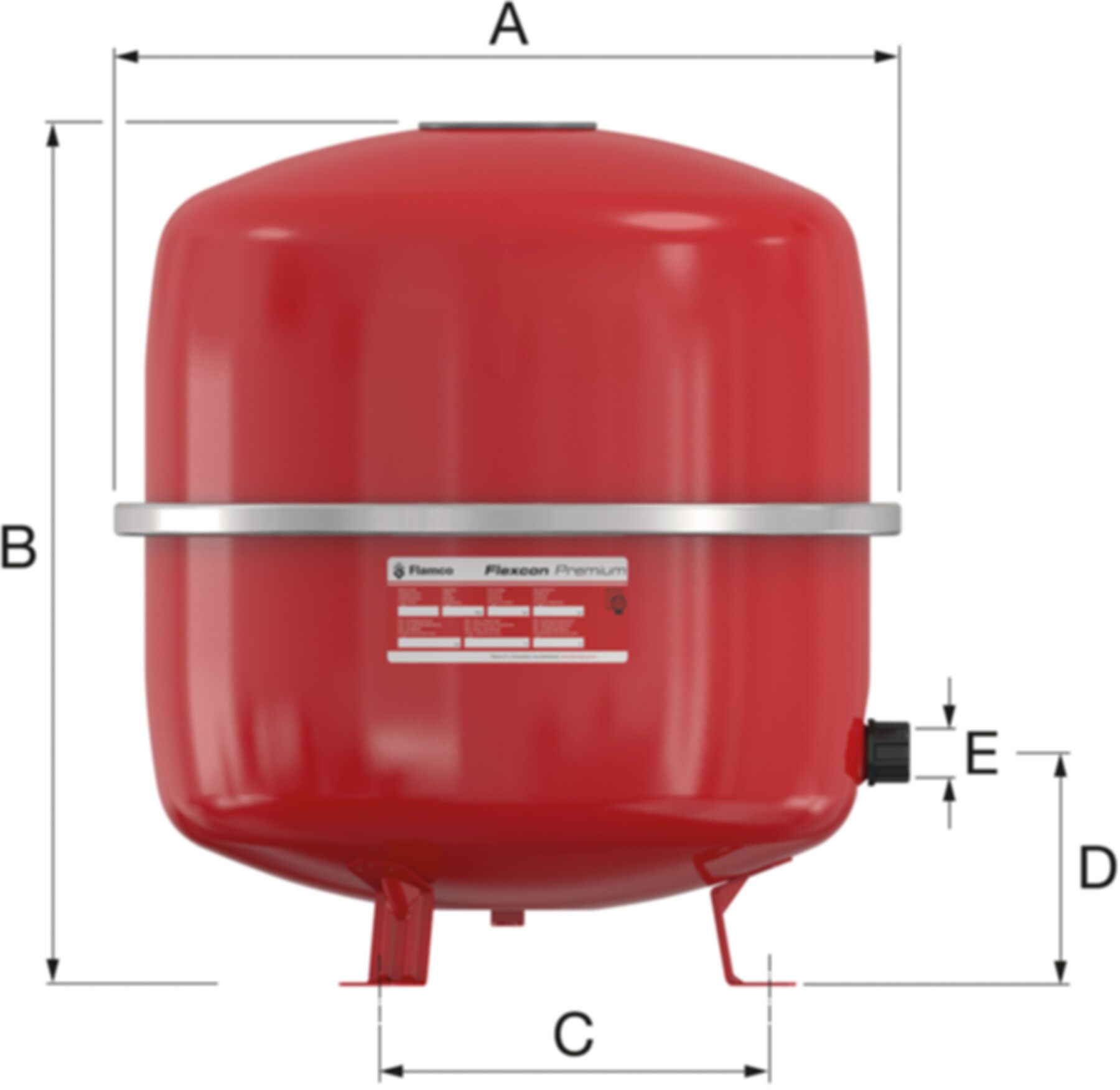 Flexcon Premium 12 1.0 bar 3/4"  16915 - Flamco Expansionsgefässe Flexcon