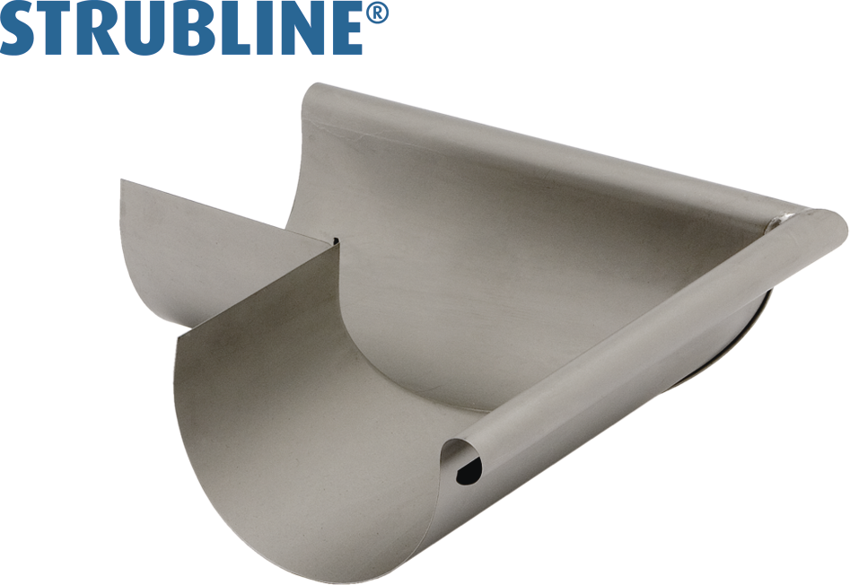 Rinnenwinkel äussere 330 mm 140 gefalzt/gelötet "Strubline" - Uginox Spenglereihalbfabrikate