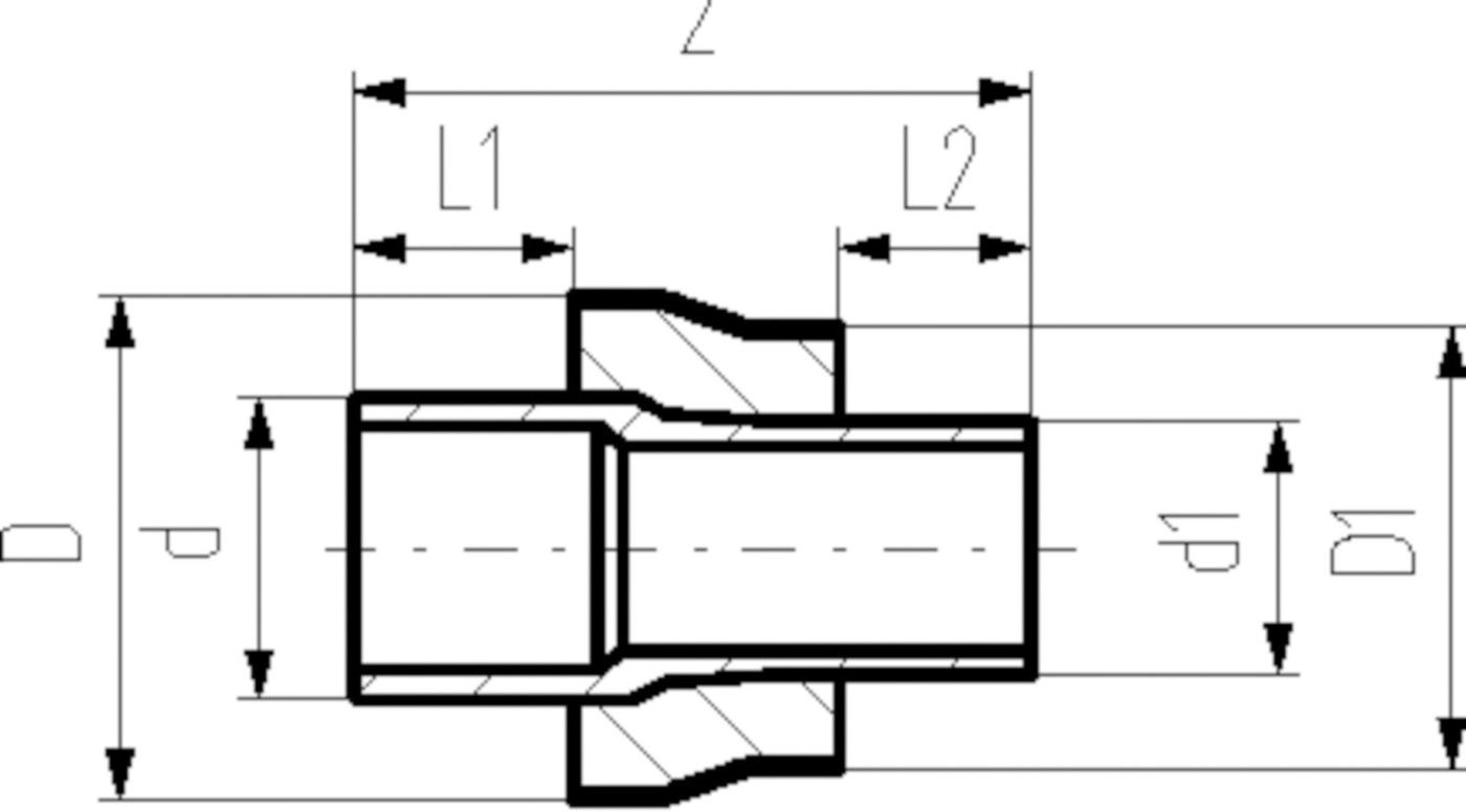 COOL-FIT Reduktion vorisoliert 110/160mm x 63/110mm 738 904 327 - GF COOL-FIT 2.0