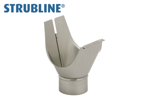 Rinnenstutzen kurz 250/ 75 mm 160 "Strubline" - Verzinkte Spenglereihalbfabrikate