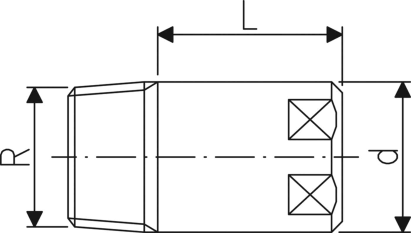 Stopfen lang zu Verteiler 3/4" 3264 760 857 242 (760 857 144) - GF Instaflex-Klemmprogramm