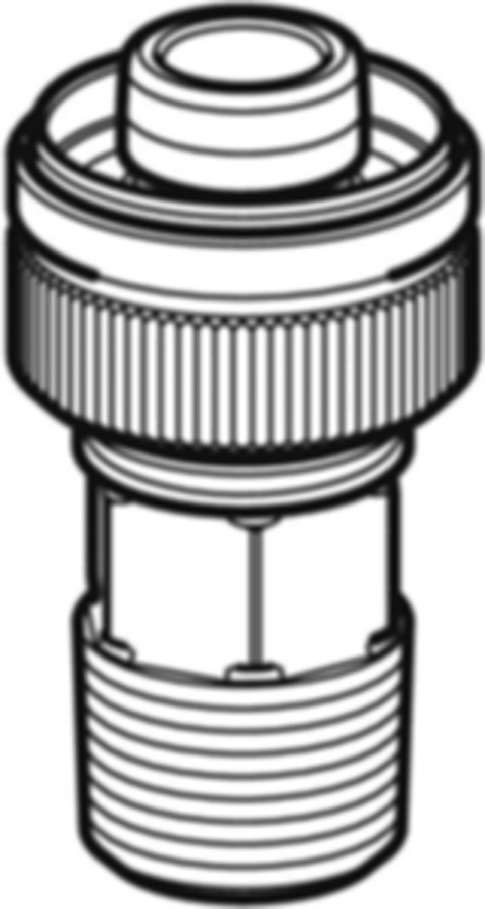 Schnellkupplung 1/2" M25 651.653.00.1 mit Aussengewinde - Geberit-Push Fit-Formstücke