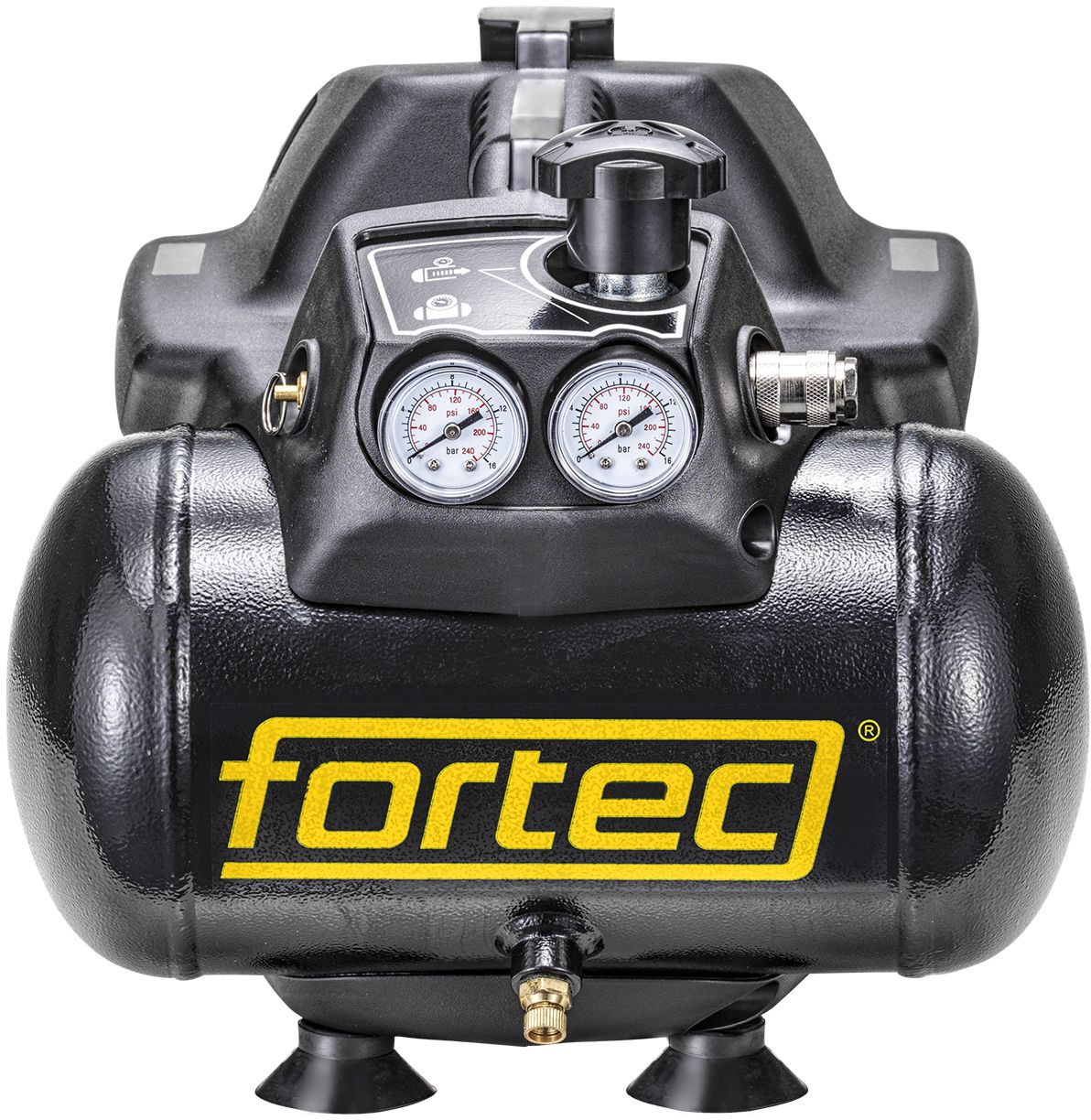 FORTEC Druckluft-Kompressor 230V , Kessel 6L , 8 bar , 170 l/min - Druckluft, Zubehör