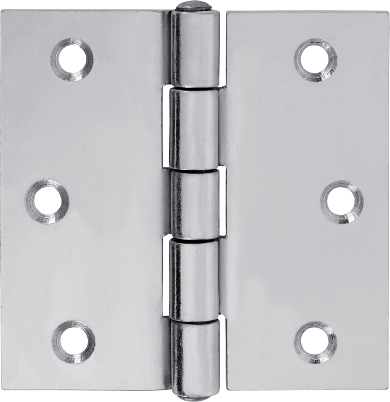 CHARMAG Scharnier stark, mit vernietetem Stift HxB=90x90mm, verzinkt - Scharniere, Verschlüsse und Zubehör