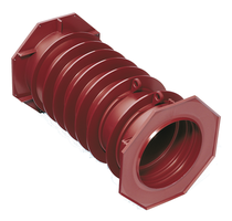 Lamellenrohr DN 100 L=300mm Nr. 1030 für Rohre 15-50mm