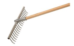 Gartenbau-Saatrechen/Planierrchen L= 240cm, B= 79cm, 26 Zinken - Gartenbauwerkzeuge