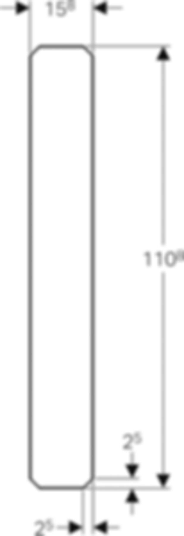 Montageplatte 16 x 111 x 3,2cm 461.138.00.1 nicht brennbar - Geberit-GIS