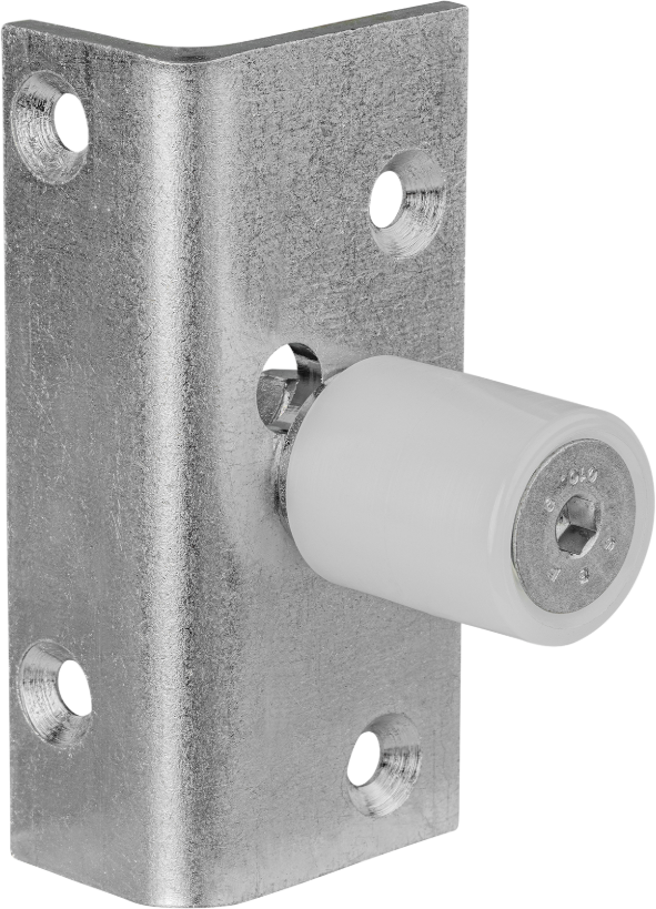 WEBI Führungsrolle, Polyamid, mit Winkelstahl D=150mm, verzinkt - Schiebetür- und Schiebetorbeschläge