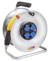 BRENNENSTUHL Kabelrolle Garant Stahl SK 290mm, 33m, AT-N07V3V3 3G1.5, gelb, 1195042901 - Stromverteilung