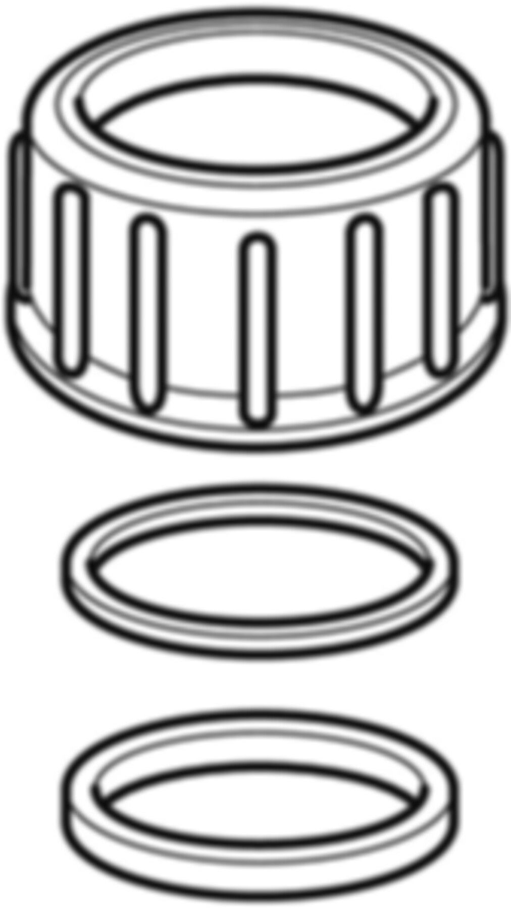 Überwurfmutterset 364.749.16.1 d 63mm - Geberit-PE-Formstücke