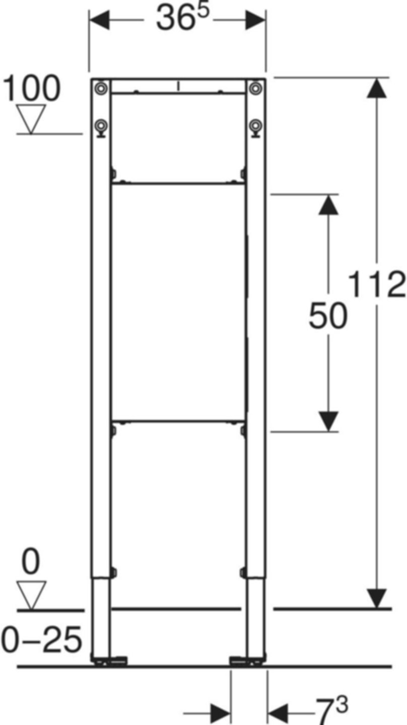 Element für Stütz- und Haltegriffe Typ 112 111.790.00.2 - Geberit-Duofix