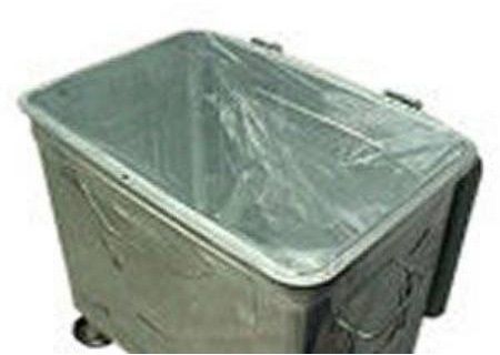 Einlagesäcke zu 800 l Stahlcontainer durchsichtig und sehr reissfest, 1260x600x1530 - Container