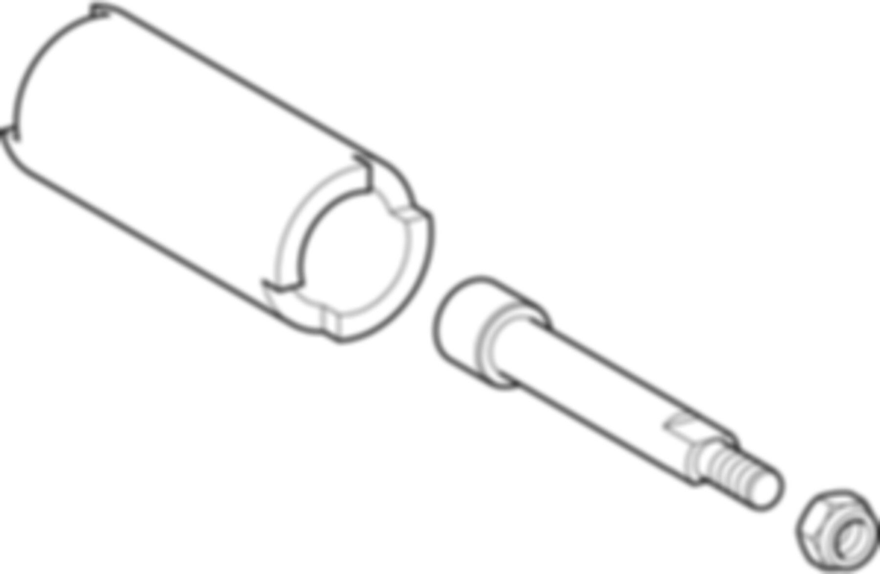 Verlängerung 42mm 94937 für Griff Kugelhahn L = 65mm - Geberit Systemventile / Armaturen